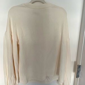 Balloon sleeve oversized sweater